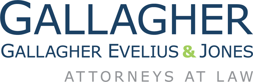 Gallagher Evelius and Jones logo.